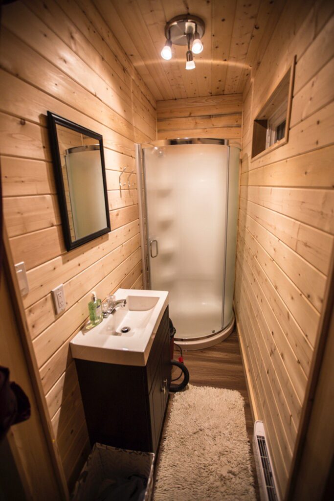 small bathroom in a bunkhouse