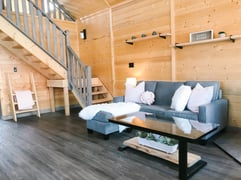 inside view of a wooden house